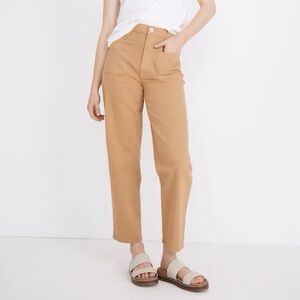 Madewell Garment-Dyed Balloon Pants in Autumn Gold Size 25 Patch Pocket